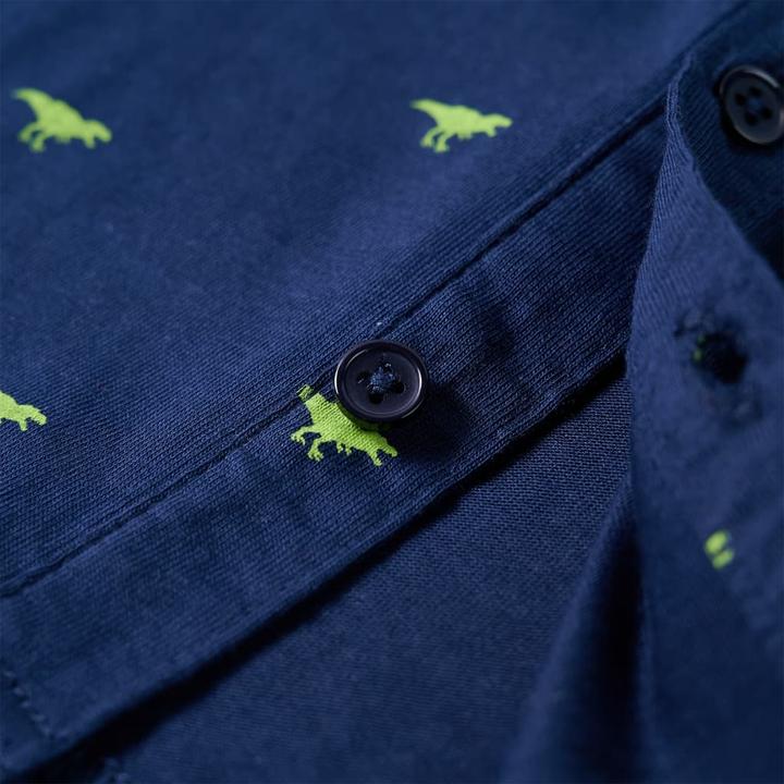 Immagine prodotto vidaXL Camicia da bambino blu navy 140,Materiale: 100 % cotone,Colore (140)