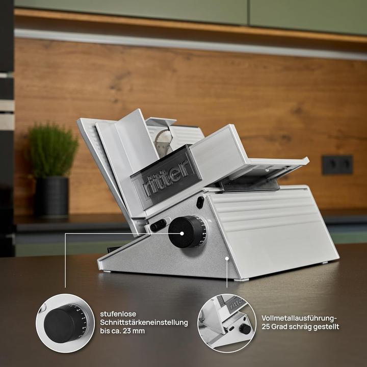 Image du produit Ritter Trancheuse tout usage contura 3 noir, trancheuse tout usage électrique avec moteur ECO, fabriquée