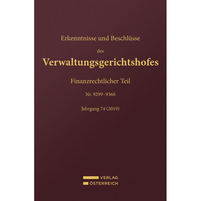 Erkenntnisse und Beschlüsse des Verwalt, Fachbücher von Josef Fuchs