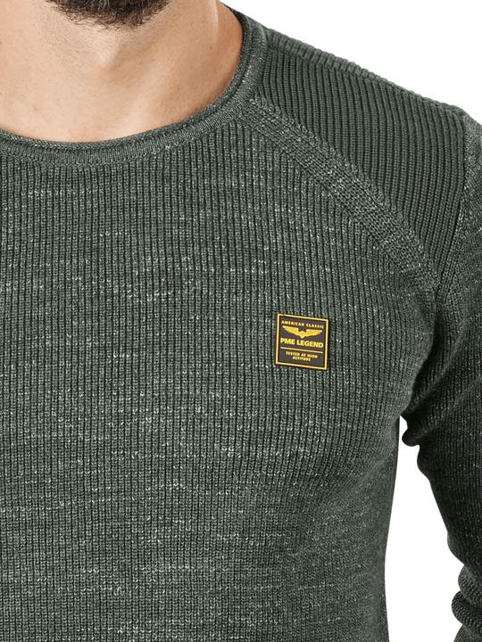 Actual product image Pme Legend Round Neck Pullover Cotton Rib Knit Urban Chic (S)