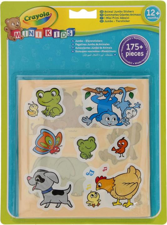 Produktbild Crayola Mini Kids - Aufkleber Tiere (175 Sticker)
