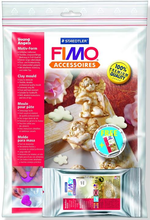 Produktbild Fimo 8742 Motiv-Form Polybeutel,"Engelskinder", 7 Motive, Motivgrösse: 6 x 6 cm