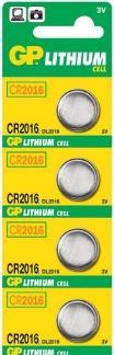 Produktbild GP Batteries Lithium CR2016 (4 Stk., CR2016, 90 mAh)