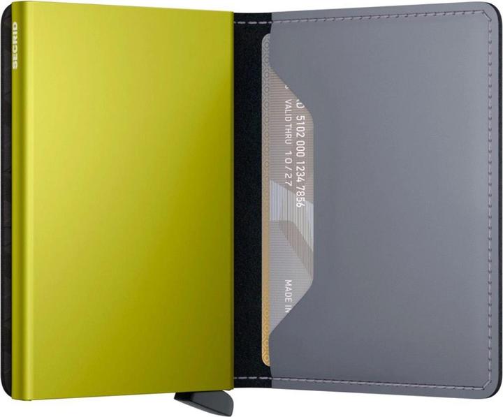 Actual product image Secrid Slimwallet Matte Grey Lime