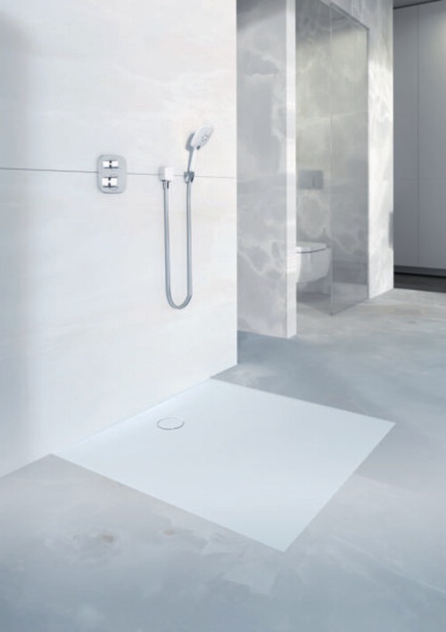 Actual product image Geberit shower tile Setaplano, 154.290.11.1, 120x120cm, height 4,5 cm, white-alpine