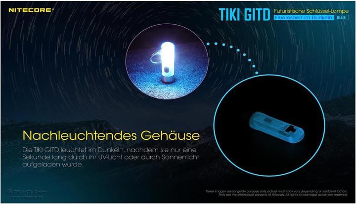 Image du produit Nitecore Tiki Gitd (5.50 cm, 300 lm)