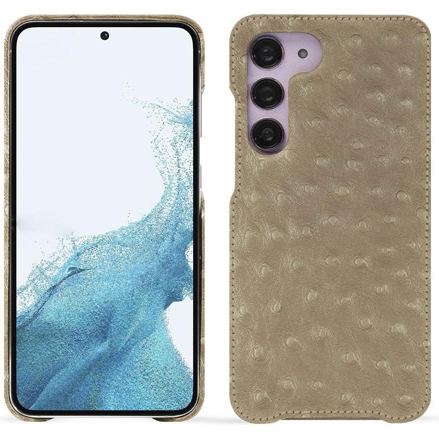 Noreve Lederschutzhülle (Samsung Galaxy S23), Smartphone Hülle, Beige