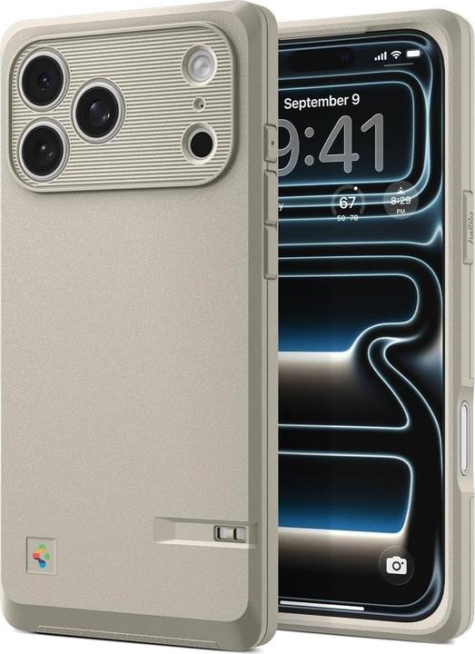 Produktbild Spigen - Classic LS MagFit (ACS10479) - iPhone 17 Pro - Stone (Apple iPhone 17 Pro)