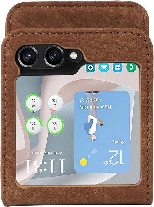 Produktbild Cover-Discount Galaxy Z Flip6 - Pratkische Hülle mit Kartenfächern (Samsung Galaxy Z Flip6)