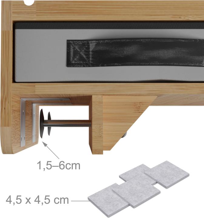 Actual product image Relaxdays Bedside shelf (37 x 26.50 x 14 cm)