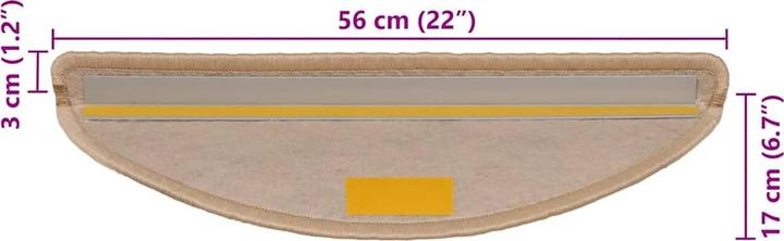 Immagine prodotto vidaXL Stufenmatte (56 x 17 cm)