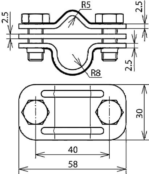 Produktbild Dehn + Söhne UNI-Trennklemme für Erdeinführungsstangen, DIN EN 62561-1