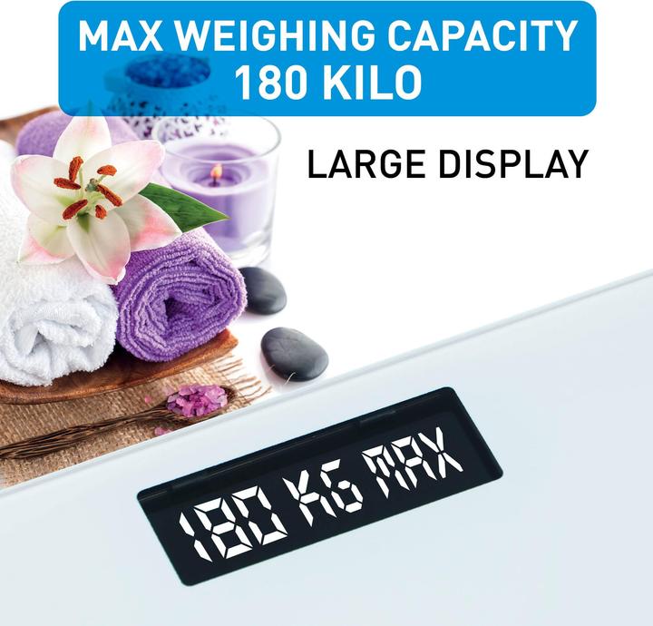 Actual product image Grundig Body scale white 28x28x2,2cm (180 kg)