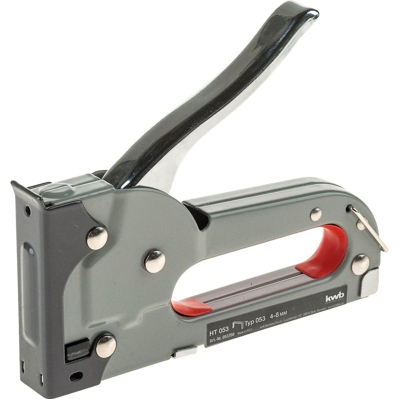 Thumbnail - kwb, Tacker + Nagelpistole, 053708 Handtacker Klammerntyp Typ 53F Klammernlänge 4 - 8 mm