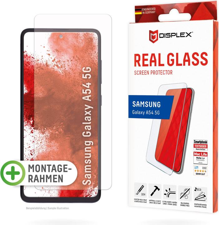Actual product image Displex Real Glass, 2D Panzerglas (1 pcs., Samsung Galaxy A54 5G)