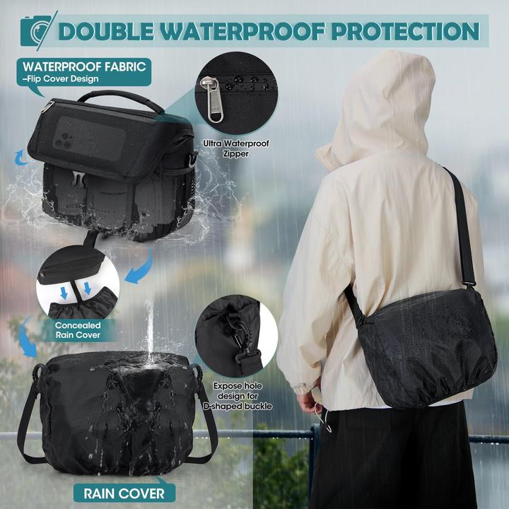 Immagine prodotto Only-Bags.Store Kameratasche Grosse Fototasche mit Regenschutz