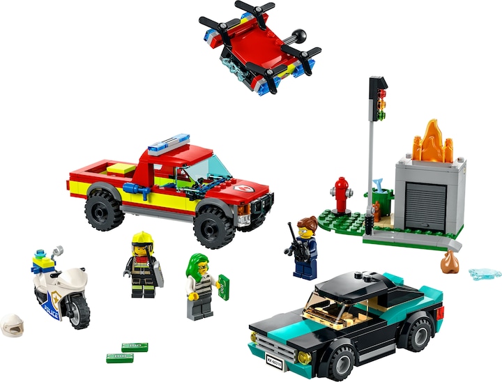 Produktbild LEGO Löscheinsatz und Verfolgungsjagd (60319, LEGO City)