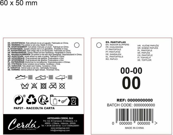 Valeurs nutritives et ingrédients Bluey Hausschuhe Orange (24)