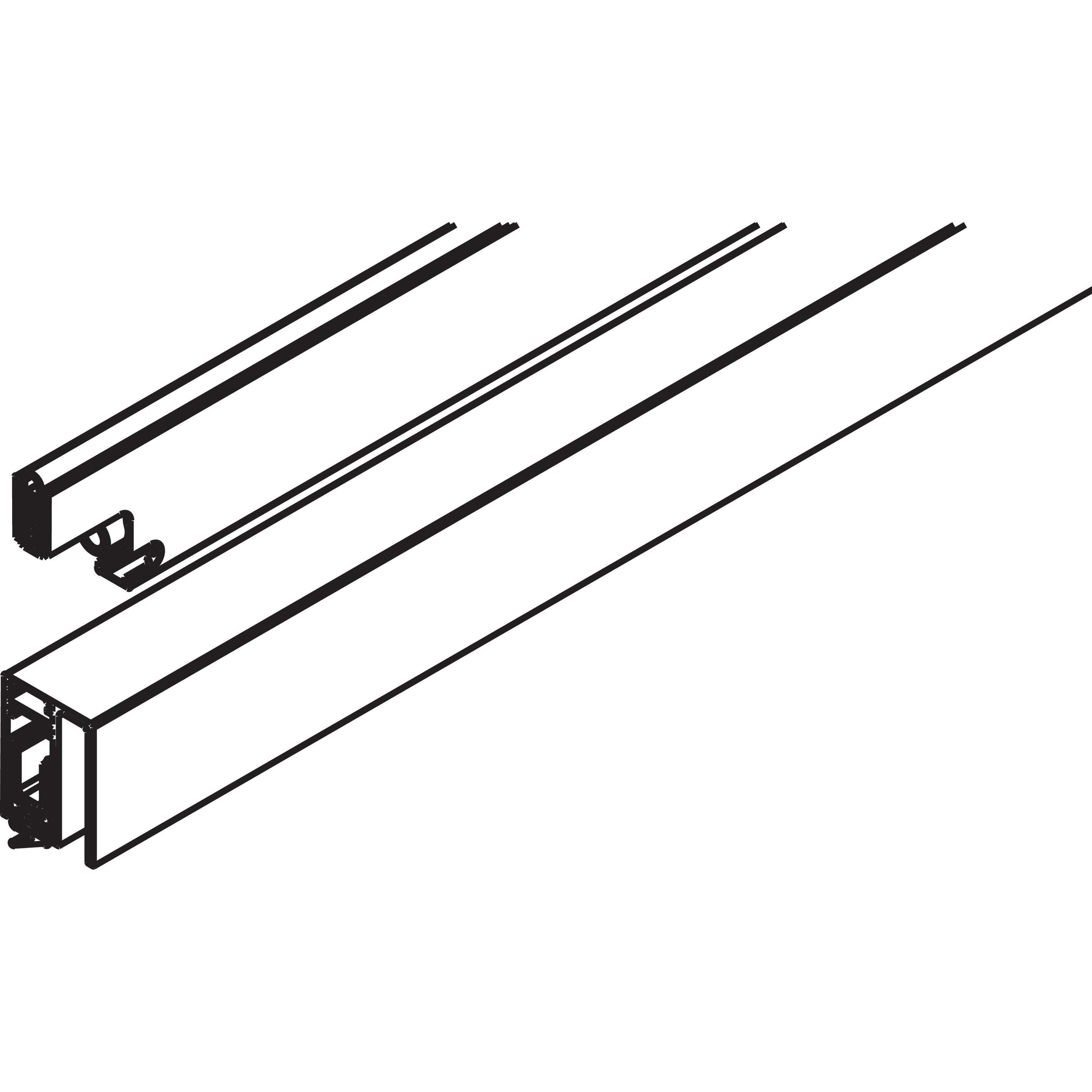 HAWA, Türbeschlag + Scharnier, Dichtungs-Set Acoustics horizontal