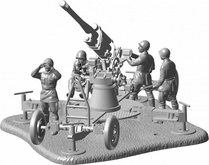 Actual product image Carson 1:72 Soviet 85 mm Anti-Aircraft Gun
