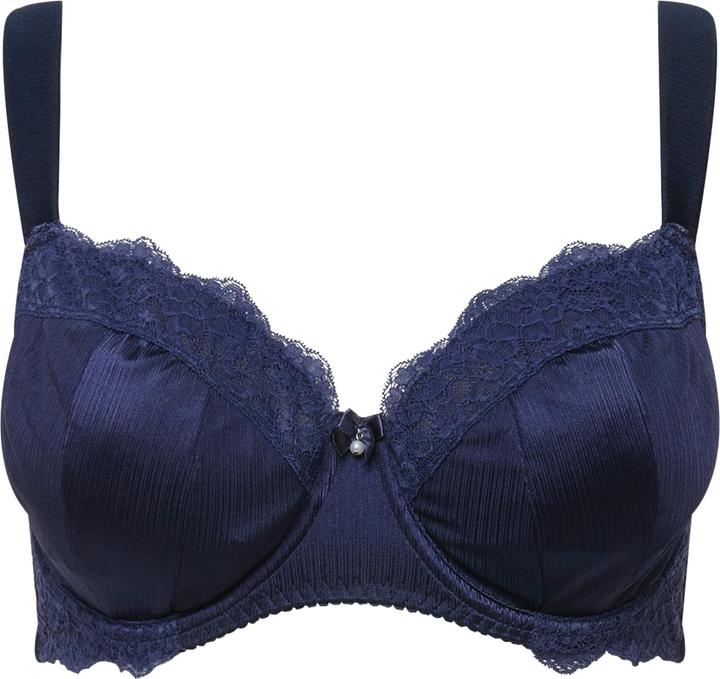 Produktbild Ulla Popken Bügel-BH, ohne Softcups, Satin, Spitze, Cup C - F (95 E)