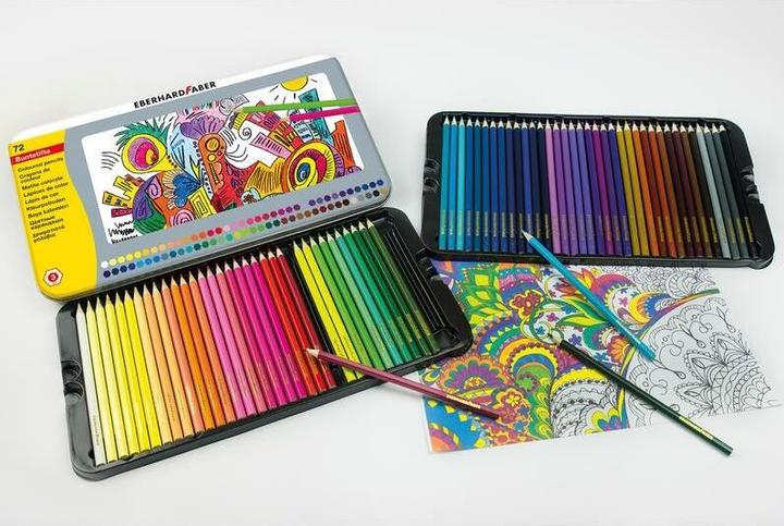 Actual product image EberhardFaber Crayons Hexagonal (Multicoloured, 72 x)