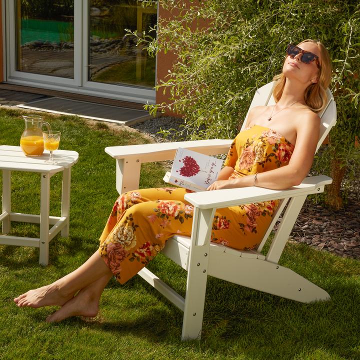 Actual product image tectake Garden chair with side table | Weatherproof garden furniture set