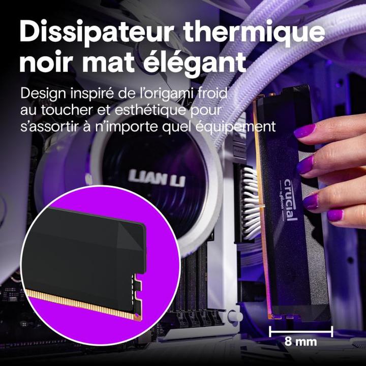 Actual product image Crucial Pro (2 x 32GB, 6400 MHz, DDR5-RAM, U-DIMM)