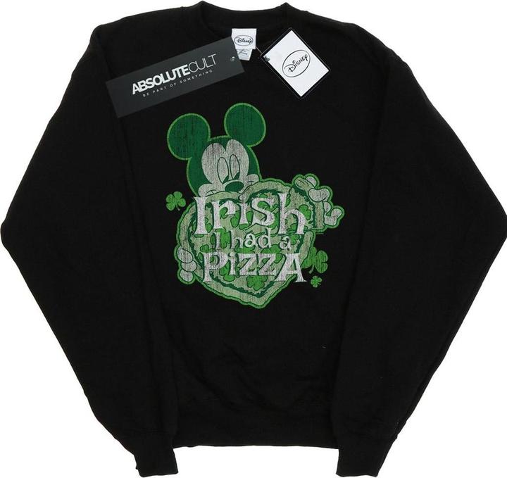 Produktbild Disney Mickey Mouse Shamrock Pizza Sweatshirt Jungen (128)
