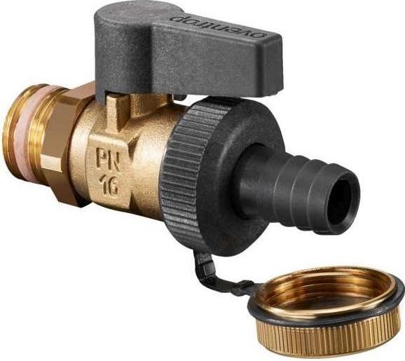 Actual product image Oventrop Ball valve Optiflex DN 10, AG, Schl.-Verschrbg. u Kappe, MS