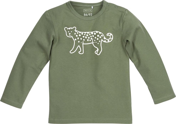 Actual product image Meyco 2-pack pyjamas Cheetah forestgreen mt 110/116 (110)