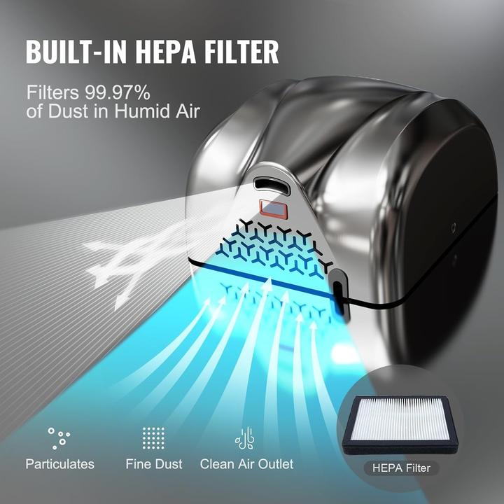 Actual product image Vevor Heavy Duty Commercial Hand Dryer