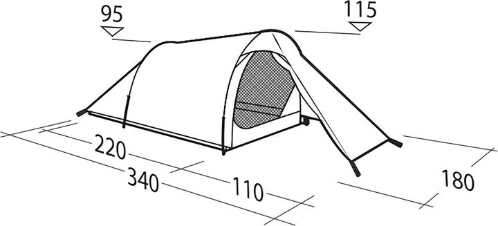 Actual product image Robens Sprinter 3 Lw (Dome tent, 2.20 kg, 3 persons)