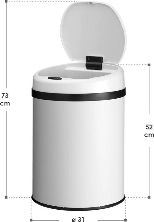 Image du produit Juskys Poubelle automatique avec capteur (30 l)