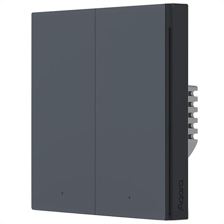 Image du produit Aqara Smart Wall Switch H1 Grau With Neutral, Double Rocker (Zigbee)