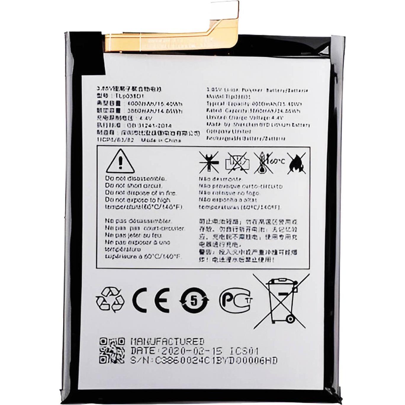 Clappio 5000mAh Austausch-Akku, Smartphone Akku