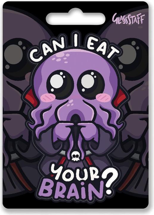 Produktbild Glass Staff Eat Your Brain Sticker Mehrfarbig, Detailfarbe: Violett (1 Sticker)