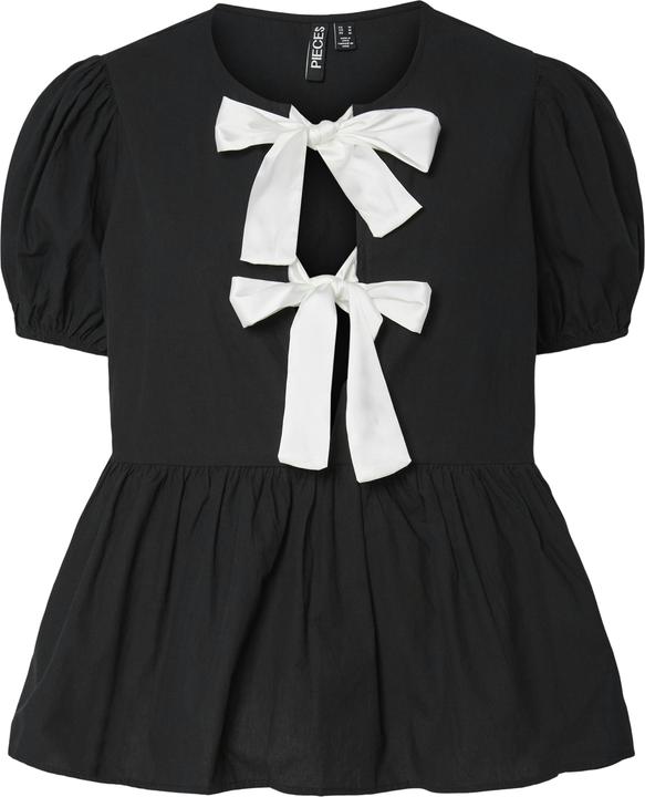 Actual product image Pieces PCGOLLY top with puff sleeves (S)