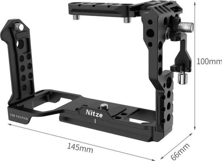 Produktbild Nitze Cage Sony FX3 w/ PE25 HDMI Cable Clamp (T-S10B) (11TS10B0000000) (Cage)