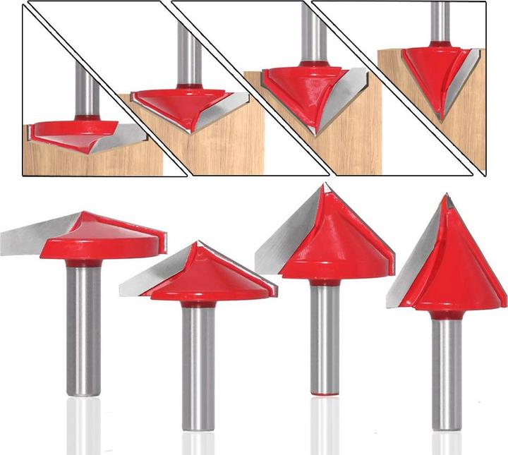 Produktbild BIGP 6-teiliges V-Nut Fräser Set