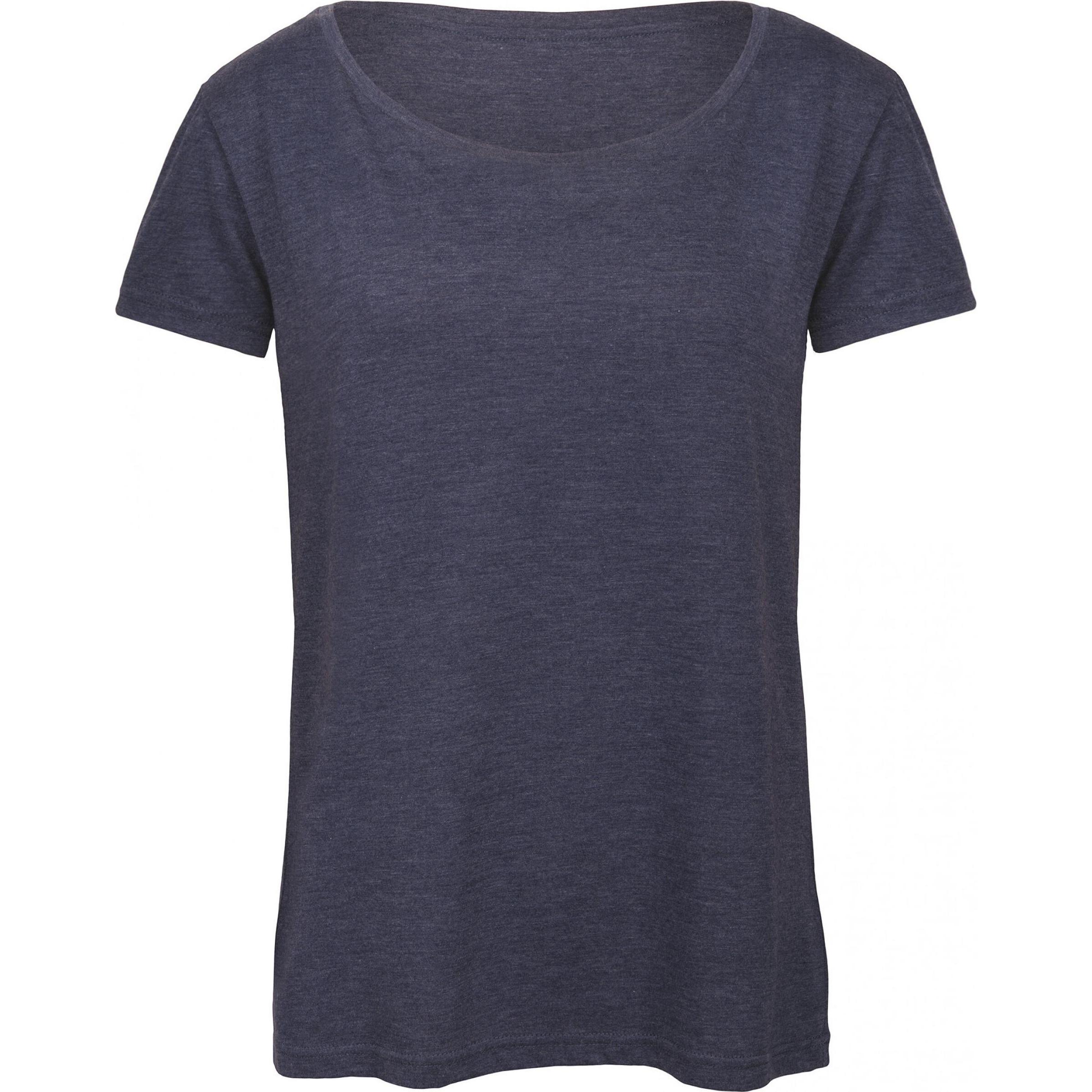 B&C, Damen, Shirt, Triblend, Grau, (M)