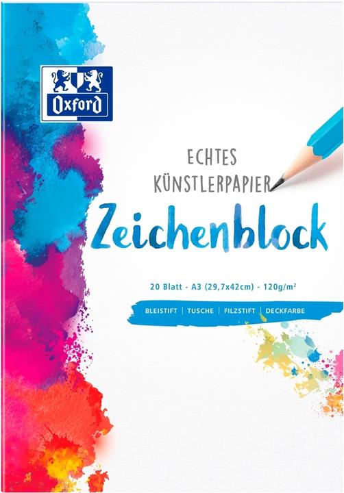 Produktbild Oxford Zeichenblock (A3, Blanko, Weicher Einband)