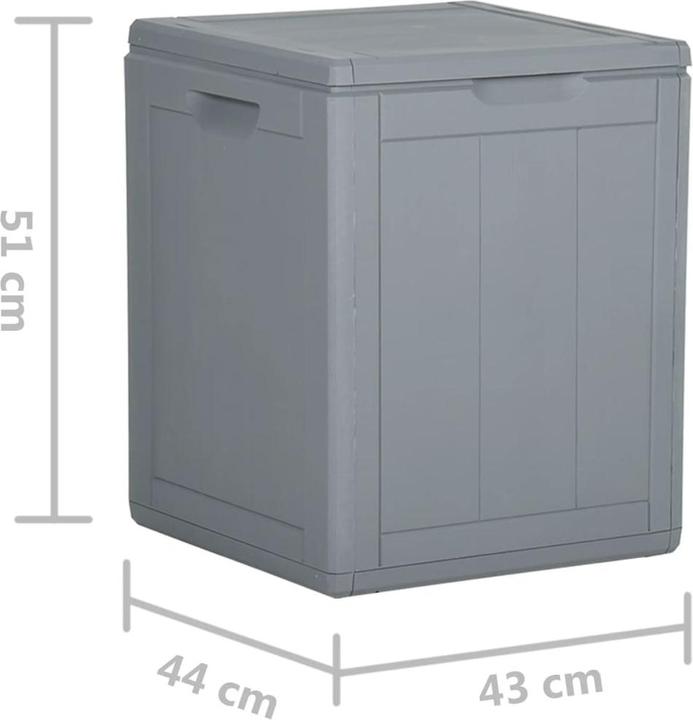 Actual product image vidaXL Garten-Aufbewahrungsbox