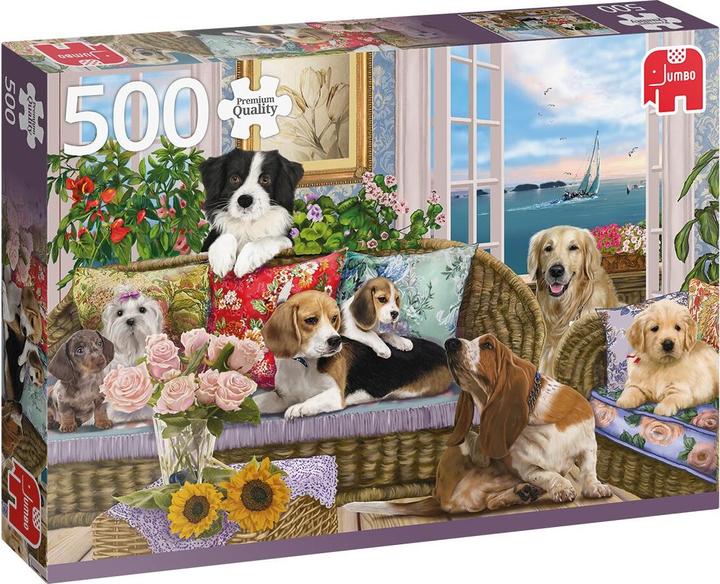Actual product image Jumbo 18849 - Furry friends, puzzle, 500 pieces (500 pieces)