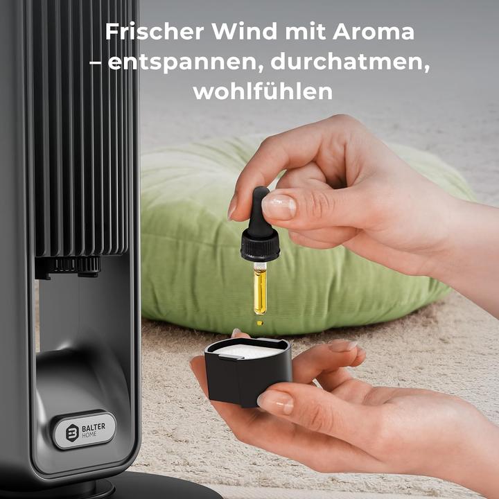 Produktbild Balter Turmventilator mit Fernbedienung und Timer (29 dB)