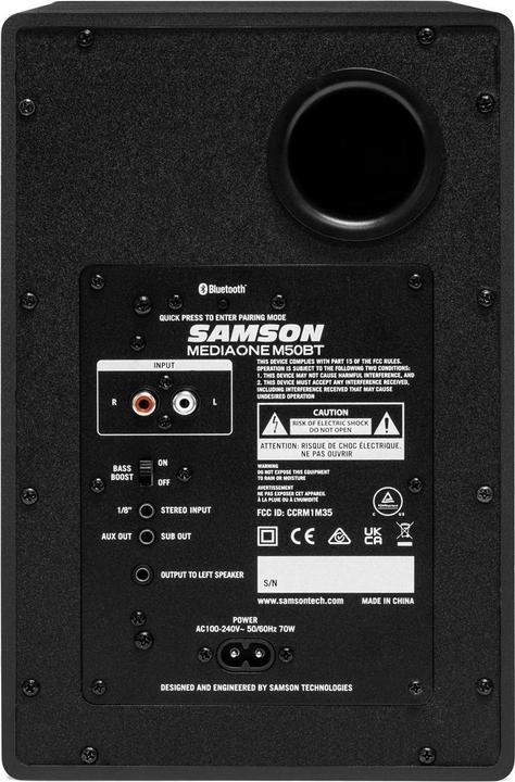 Produktbild Samson MediaOne M50BT (Aktiv, Paar, 2x 40 W)