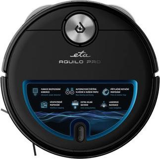 Actual product image ETA | Robotic Vacuum Cleaner | 724390000 Aquilo PRO | Wet&Dry | Operating time (max) 180 min | Li-ion | (Wiping cloth)