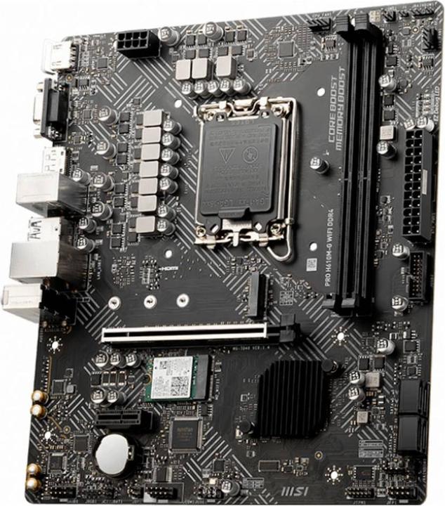 Image du produit MSI PLACA BASE 1700 PRO H610M-G WIFI DDR4 (LGA 1700, Intel H610, Intel H610M, mATX)