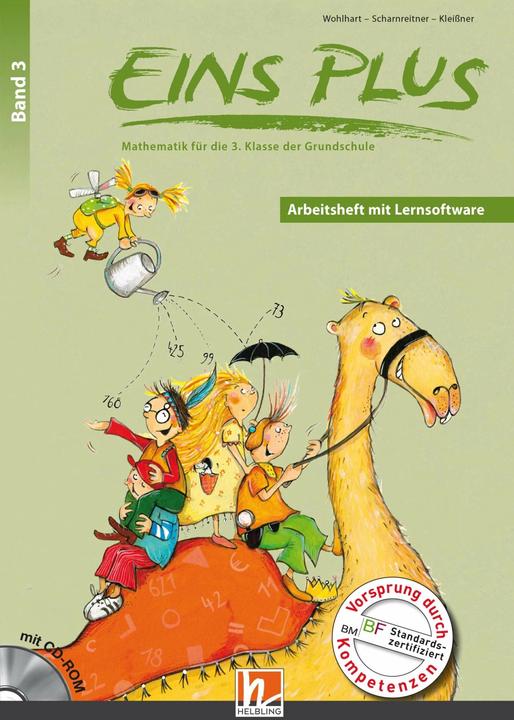 Produktbild EINS PLUS 3. Ausgabe D. Arbeitsheft mit Lernsoftware (Deutsch, David Wohlhart, Elisa Kleissner, Michael Scharnreitner, 2017)