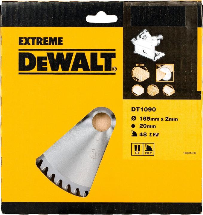 Actual product image DeWalt EXTREME ® cordless submerged circular saw blade DT10901. DC352)